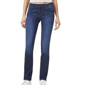 DL1961 Women's Straight Leg Jeans - Dark Blue